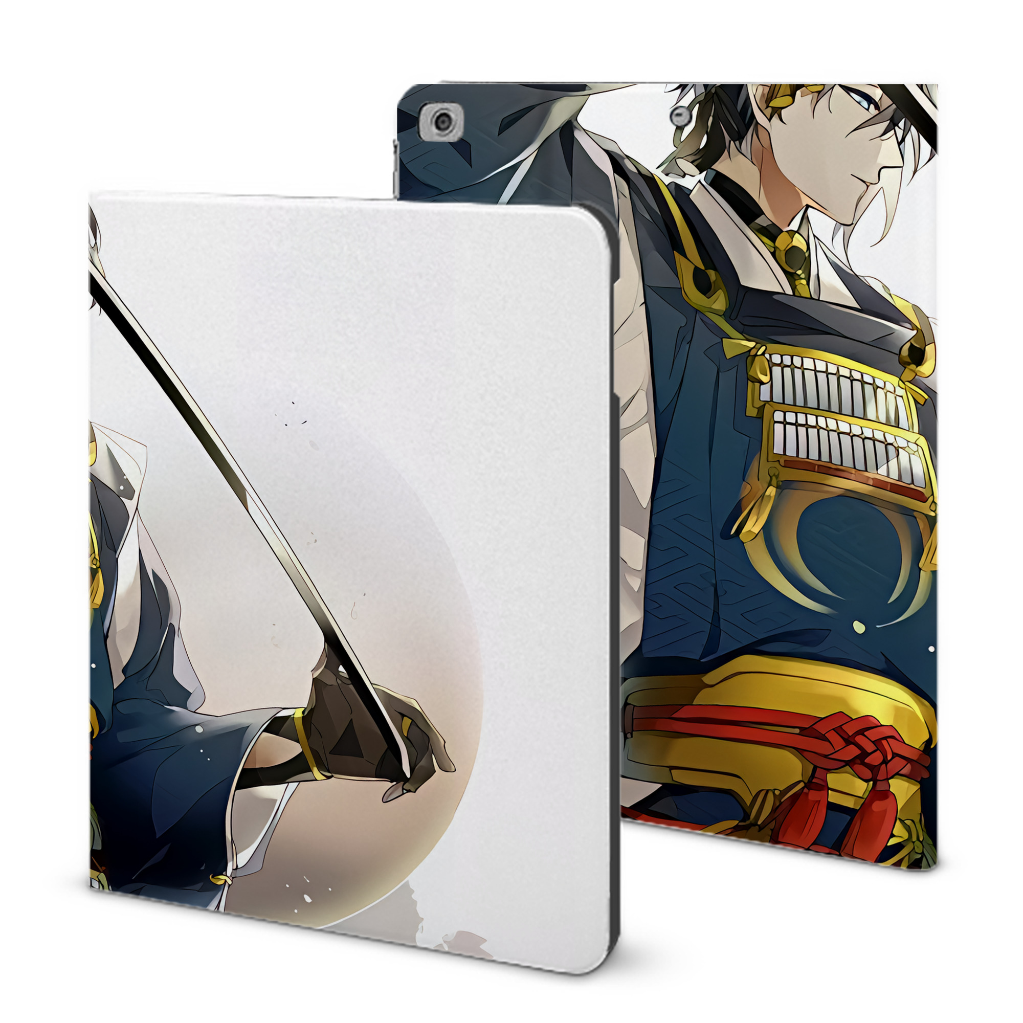 （画像用） 刀剣乱舞 Touken Ranbu IPad ケース ブック型 PUレザー TPU 耐衝撃 軽量 薄型 ペン収納なし 全面保護 IPad 各モデル対応